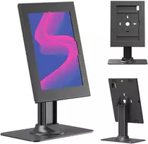 Laikiklis reklamowy do tabletu Maclean, su blokadą. 12.4"-13", iPad Air/ Pro, Samsung Tab S10+/S9+/S8+/S7+, 257x350x22mm, MC-958 B