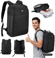 Kuprinė na laptopa NanoRS, 15,6", juoda, 42*28,5*14 , neperšlampamas RS204 B