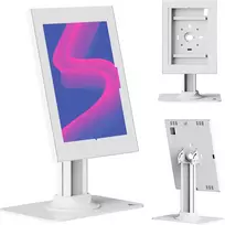 Laikiklis reklamowy do tabletu Maclean, su blokadą. 12.4"-13", iPad Air/ Pro, Samsung Tab S10+/S9+/S8+/S7+, 257x350x22mm, MC-958 W