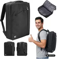 Kuprinė / torba na laptopa NanoRS, 15,6", juoda, 43*30*10 , neperšlampamas RS203 B