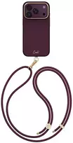 Dėklas UNIQ Coehl Mirelle, skirtas iPhone 18 Pro / 17 Pro, su magnetiniu įkrovimu, bordo spalvos