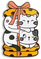 Letistitch Magnetinis adatų laikiklis siuvinėjimui „Meowy Xmas“, 40 mm
