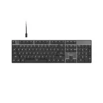 Natec Amberjack | Klaviatūra | su laidu | US | Linear | Baltas backlight, Hot-swappable switches, Anti-ghosting, Built-in memory, Macro recording | Juodas/Gray
