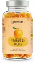 Gumiai Maisto papildas Vitaminas D3 4000TV, 60 guminukų