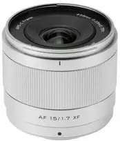Fotoaparato objektyvas - Viltrox AF 15 mm F1.7 Air Fuji XF sidabrinis