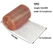 1-15M vario vielos tinklo signalo ekranavimo tinklas nuo sraigių varinis tinklas nuo kenkėjų ir graužikų tinklelio vario tinklelio dekoro sodo tinklelis SoffitMesh 12.7cm x 12m
