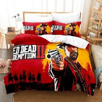Mada 3D Red Dead Redemption Patalynės Komplektai Antklodės Užvalkalų Rinkinys Su Pagalvės Užvalkalu Viengulis Dvigulis Karalienės Karališkas Patalynė 70x133cm 2pcs