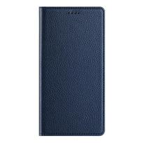 Leather Case For Htc U24 Pro Auto Closing Card Slot Wallet Flip Cover Casing Htc U24 Pro tamsiai mėlyna spalva