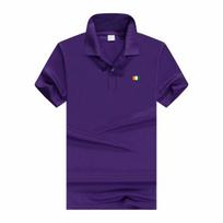Vyriški laisvalaikio polo marškinėliai trumpomis rankovėmis Vasariniai polo L violetinė