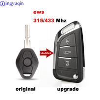 jingyuqin Atnaujintas EWS ASK 315/433MHz 7935 ID44 Nuotolinis raktas BMW EWS X3 X5 Z3 Z4 1/3/5/7 Serijoms Raktų be įėjimo siųstuvas HU58 433MHZ tai mėlyna spalva