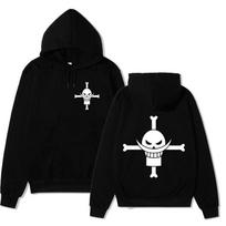 Vienas gabalas baltos barzdos Hoodie animacijos spausdinti Hoodies Atsitiktinis sportinis gatvės Harajuku hoodie mada viskas XXL gray