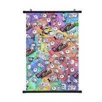 The Battle Cats Kabantis paveikslas Animacinis žaidimas Sieninis ritininis plakatas Anime plakatas Paveikslas Namų dekoracija 40*60cm pilka