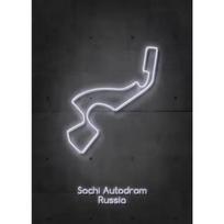 Neon F1 Formulės lenktynių trasų schemos Abstraktūs plakatai ir spaudiniai Drobės tapyba Sienų meno paveikslai kambario namų dekorui BE LED 70x100cm No Framed gray