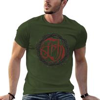 Naujas marilijono žuvies T-shirt anime vasariniai drabužiai didelio dydžio marškinėliai mielos viršutinės dalys T-shirt vyrams medvilniniai L black