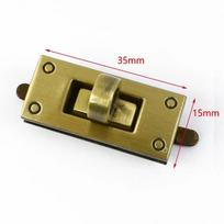 2/4 vnt. Meetee Metalinė Sagtis Rankinei Piniginei Vario Sagtys Užsegimas Spyruokliniai Užraktai Besisukantis Užsegimas Pasidaryk pats Odos Amatų Aksesuarai 2Pcs