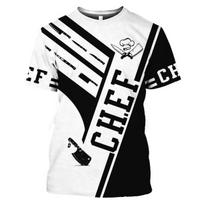 Summer Tide Fashion Chef's Knife Picture Men T-Shirts  Casual 3D Print Tees Hip Hop Personality Round Neck Short Sleeve Tops 6XL black
