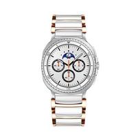 ONECeramic+Metal dirželis Samsung Galaxy Watch 8 Classic 46mm/Ultra 2025 47mm madingas apyrankės dirželis Galaxy Watch 8 40mm 44mm Galaxy Watch 8 40mm white