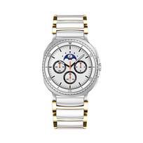 ONECeramic+Metal dirželis Samsung Galaxy Watch 8 Classic 46mm/Ultra 2025 47mm madingas apyrankės dirželis Galaxy Watch 8 40mm 44mm Watch 8 Classic 46mm white
