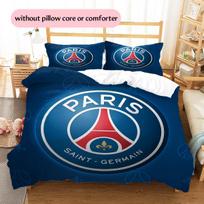 Paris Saint-Germain Futbolo Klubo Raštas Patalynė Namų Dekoras Gimtadienio Dovana (1 * užvalkalas antklodei + 2 * užvalkalai pagalvėms, be užpildo) 135x200cm gray