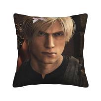 Leon S. Kennedy Retro Bootleg 90-ųjų Stiliaus Pagalvės Užvalkalas Spausdinta Pagalvės Užvalkalo Dangtelis Namų Lašinis Siuntimas 40cmx40cm brown