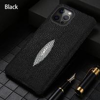 100% Originalus Dygliuotosios Žuvies Odos Dėklas Telefonui iPhone 17 Air 16 15 13 14 Pro Max 17Pro 16Pro 14Pro Pearl Fish Prabangus Galinis Dangtelis Genuine Leather&iPhone Air