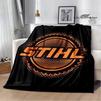 3D „Stihl“ logotipas spausdintos antklodės pikniko antklodės Šilta flanelinė antklodė Minkšta ir patogi antklodė Namų lovos patalynė Gimtadienio dovana 130x150cm