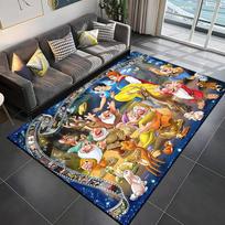 Disney Snieguolė ir septyni nykštukai Kilimai namų svetainei, vaikų miegamajam, sofai, prie durų, vaikams Potdemiel 80cm x 120cm gray