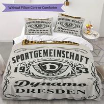 SG Dynamo Dresden Raštas Lovos Patalynės Komplektas Antklodės Užvalkalas Pagalvės Užvalkalas Namų Puošyba Gimtadienio Dovana (1 * užvalkalas antklodei + 2 * užvalkalas pagalvei be užpildo)149 135x200cm
