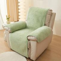Thick Lamb Plush Recliner Sofa Cover  Living Room Pet Dustproof Protector Slipcover Couch Recliner Armchair Chaise Lounge Covers L 30x91in (76x231cm)