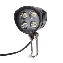 36V 48V 60V Elektrinio dviračio garso signalas Žibintas Elektrinio paspirtuko 4 LED priekinis žibintas Priekinis žibintas Atsparus vandeniui Žibintuvėlis Lauko Dviračio Važiavimo Aksesuarai