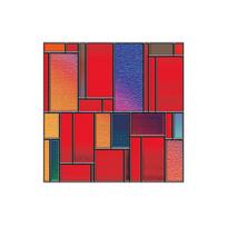 Europos stiliaus bažnyčios spalvoti retro stiklo lipdukai Matinė langų plėvelė Vonios kambario nuo šviesos apsaugantys langų lipdukai Popieriaus kokybė 40x60cm blue