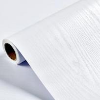 Baltas Medis Lipdukinis Popierius Dekoratyvinė Lipni Plėvelė Baldams Tikro Medžio Jutimo Paviršiai Lengva Valyti Kokybė 40x100CM