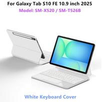 Maginė klaviatūra, skirta Samsung Galaxy Tab S10 FE 10.9 X520 X526, dėklas Tab S7 S8 S9 FE 11  S10 Lite, išmanusis dangtelis, aplankas, daugialypis lietimas Portuguese-English blue