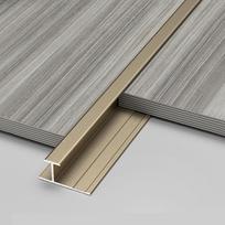 Aliuminio lydinio medžio lukšto I-formos juostelė sienų panelės apdailai, Anglies kristalo plokštės kampo dekoratyvinė metalinė juostelė 3mm I-Strip, 1m bronza