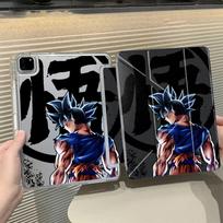 D-Dragon Ball Saiyan Goku Planšetinio kompiuterio dėklas iPad Pro 2025 Pro 11-osios 10-osios 9-osios 8-osios 7-osios 12,9 colio Air 4 5 M3 M2 1 2 M4 11 colių Mini 6 7 iPad Mini 7 8.3 gray