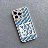 Spalvingas Sardinės Vėžys Žuvis Jūros Gyvūnas Pasidaryk pats Silikoninis Telefono Dėklas Skirtas IPhone 15 16 14 Pro Max Plus 13 12 11 Pro Max XR XS X Dėklas iphone 16