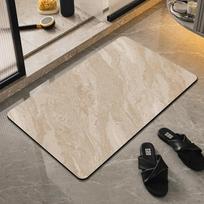 Elegantiškas Vėjo Diatominio Molo Drėgmę Sugeriantis Kilimėlis Vonios Kambario Tualeto Grindų Pagalvėlė Tualeto Kilimas Tualeto Durys Durys Durys Kilimėlis Patvarus 45 * 70CM beige