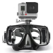 Profesionali Povandeninė Kaukė Kamera Nardymo Kaukė Plaukimo Akiniai Snorkelis Nardymo Įranga Kameros Laikiklis GoPro tvirtinimui Li Praktinis Naudojimas gray