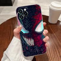 Žmogus-voras Venom Marvel Menas Skaidrus Telefono dėklas iPhone 17 Pro Max 17E 11 12 13 14 15 16 Pro Max Plus 17 Air 16E 7 XS Dangtelis iPhone 7 black