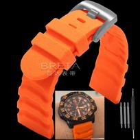 22 24 mm matinė tekstūruota silikoninė laikrodžio apyrankė luminox 3501 8831 3749 3741 vyriškam nardymo sportiniam laikrodžiui Pakeičiamos apyrankės 24x22mm red