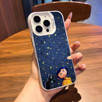 C-CoralineS dėklas telefonui IPhone 17 Air 16 15 14 Plus 13 12 11 Pro 7 8 XS Max XR Sidabrinis Baltas Bamperinis dėklas iPhone 16 Plus