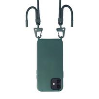 Prabangus kryžminis kaklo dirželis Lanyard laidas Minkštas dėklas iPhone 14 13 15 Pro 16 15 Pro Max X XS Max 7 8 plus XOUXOU Virvės dangtelis For iPhone 6 7 8&Case & Strap