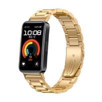 Nerūdijančio plieno dirželis Huawei Band 10 9 8 Priedai Laikrodžio apyrankė Grakštus metalinis keičiamas apyrankė correa Huawei Band 8 9 10 For Huawei Band 9 auksas
