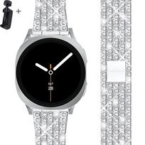 prabangus deimantinis dirželis Samsung Galaxy Watch 8, 40 mm 44 mm, tvirtas nerūdijančio plieno apyrankė correa galaxy watch 8 classic Galaxy 8 classic sidabras