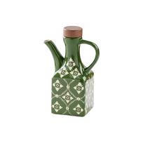 Rankena Keraminis aliejaus puodas Keraminis buitinis alyvuogių aliejaus puodas Aliejaus butelis Virtuvės reikmenys žalia