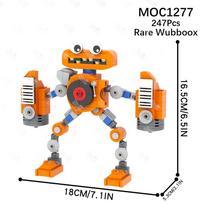 Baisus žaidimas Mano dainuojantis monstras Statybiniai kaladėlės Retas Wubbox Epas Wubbox Žalias plaukuotas monstras Veikėjo modelis Surinkimo žaislai Vaikams orange