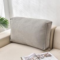 Didelė stačiakampė sofos pagalvė: Minkšta apmušta galvūgalio pagalvė miegamajam, tatami, juosmeniui ir liemeniui atremti 70x12x45cm (Cover Only) gray