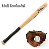 CenCen Suaugusiųjų Beisbolo ir Softbolo Įrangos Rinkinys: Beisbolo lazda ir pirštinės Adult Combination Set beige