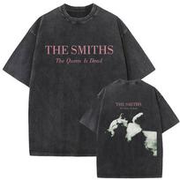 The Smiths The Queen Is Dead Vintažiniai skalbti marškinėliai s Indie Morrissey Marškinėliai Vyriški Alternatyvūs Britų Roko Grupės Marškinėliai M gray