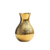 Dekoratyvinė keraminė dengta vaza Gėlių kompozicija Stalo dekoras Gėlių vazonas Svetainė Gold Style 4